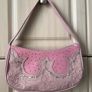 Authentic American West Leather Purse with Bling - perfect size